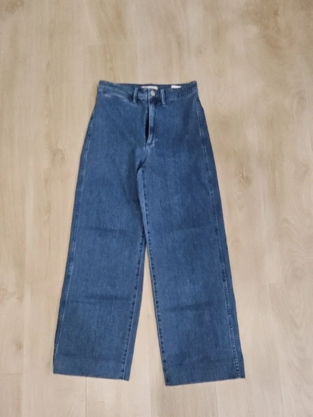 Madewell Wide Leg High-Rise Blue Jeans